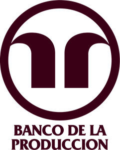 Banco de la Produccion antiguo vertical Logo Vector