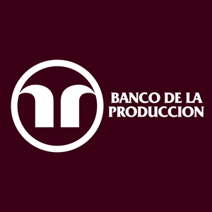 Banco de la Produccion fondo vino horizontal Logo Vector