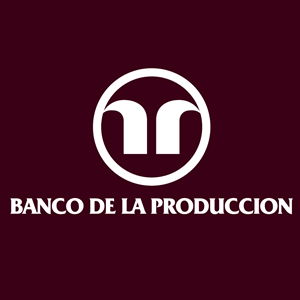 Banco de la Produccion old vino vertical Logo Vector