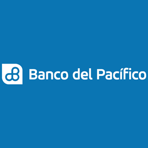 Banco del Pacifico nuevo fondo cian Logo PNG Vector