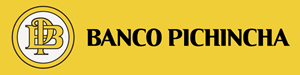 Banco Pichincha fondo amarillo horizontal Logo Vector