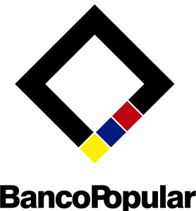 Banco Popular del Ecuador fondo blanco Logo Vector