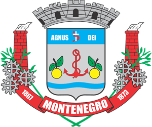 Bandeira cidade de Montenegro Logo Vector