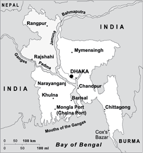 Bangladesh Map Logo Vector
