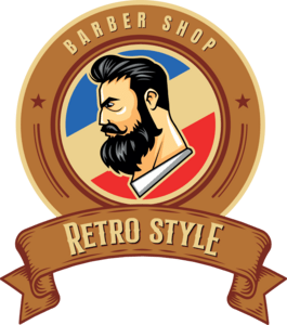 Barbar Shop RETRO STYLE Logo PNG Vector