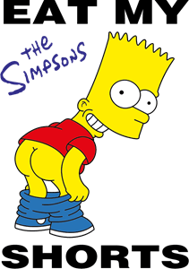 Bart Simpson Eat My Shorts Logo Vector
