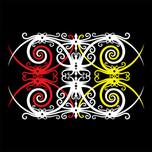 Batik Dayak Kalimantan Logo PNG Vector