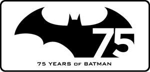 Batman 75 Years Logo Vector