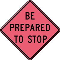 BE PREPARED TO STOP SIGN Logo PNG Vector