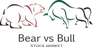 Bear vs Bull Logo PNG Vector
