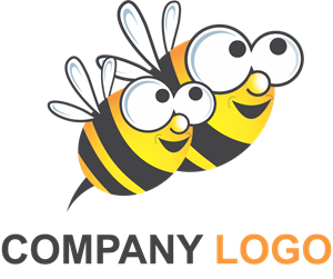 Bee Company Logo PNG Vector