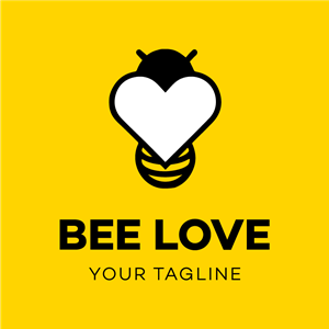 Bee Logo PNG Vector