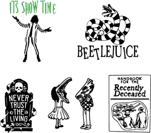 Beetlejuice (1988) Movie Logo PNG Vector