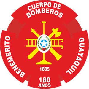 Benemerito Bomberos de Guayaquil 180 años Logo PNG Vector