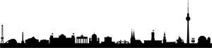 Berlin Skyline Logo PNG Vector