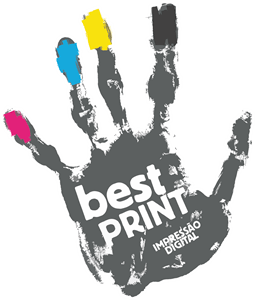 Best Print Impressão Digital Logo Vector