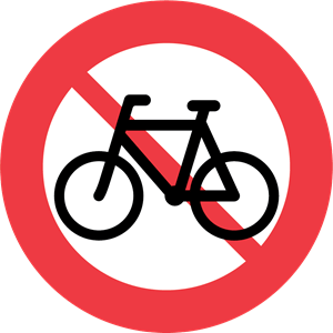 BICYCLE TRAFFIC FORBIDDEN Logo PNG Vector