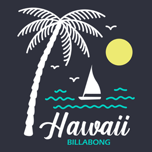 BILLABONG HAWAI BEACH SUNSET Logo Vector