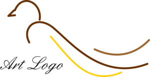 Bird Art Drawing Logo PNG Vector