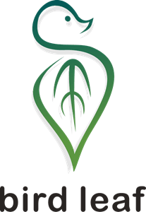 Bird leaf Logo Vector