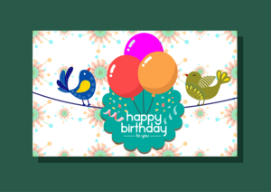 birthday card Logo PNG Vector