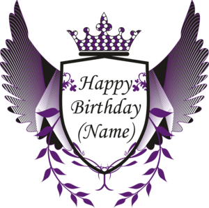 Birthday Name Logo PNG Vector