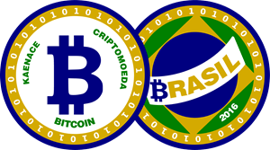 Bitcoin Brasil por daSilva Logo PNG Vector