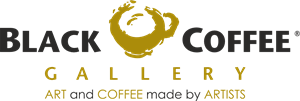 Black Coffee Gallery Logo PNG Vector