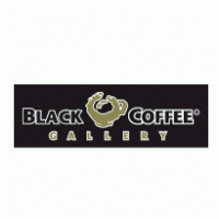 Black Coffee Gallery Logo PNG Vector