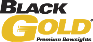 Black Gold Premium Bowsights Logo PNG Vector