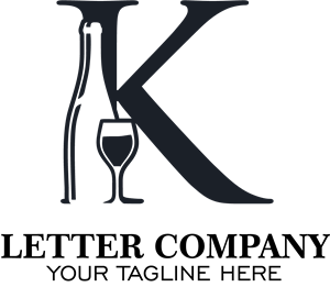Black K Letter Company Logo PNG Vector
