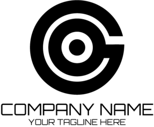 Black Letter G Company Logo PNG Vector