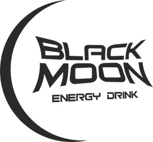 Black Moon Energy Drink Logo Vector