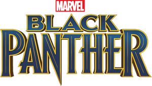 Black Panther Movie (3D lettering) Logo PNG Vector