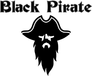 Black Pirate Logo PNG Vector