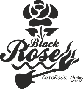 Black Rose Logo PNG Vector