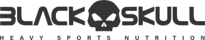 Black Skull - heavy sports nutrition Logo Vector