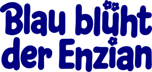 Blau bluht der Enzian Logo PNG Vector