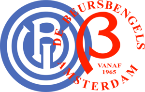 Blauw Wit Beursbengels vv Amsterdam Logo PNG Vector