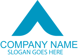 Blue A Letter Company Logo PNG Vector