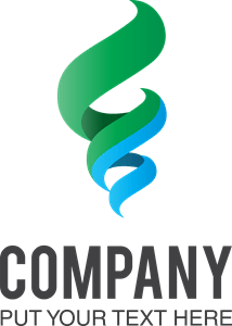 Blue and green Logo PNG Vector