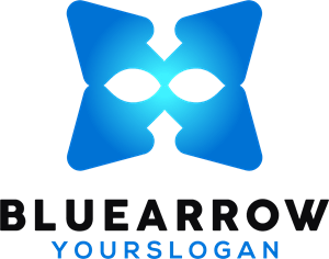 Blue Arrow Company Logo Vector