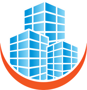 Blue Building Logo Vector