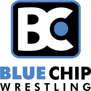 Blue Chip Wrestling Logo Vector