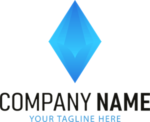 Blue Diamond Company Logo Vector