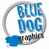 Blue Dog Graphics Logo PNG Vector