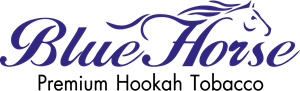 Blue Horse Hookah Tobacco Logo Vector