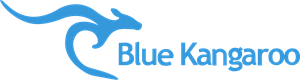 Blue Kangaroo Logo Vector