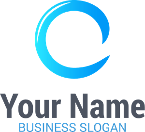 Blue Letter C Company Logo Vector