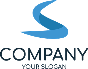 Blue Letter S Company Logo Vector